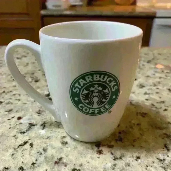 Starbucks 10.2 oz White with Starbucks Logo Coffee/ Tea - Picture 1 of 3